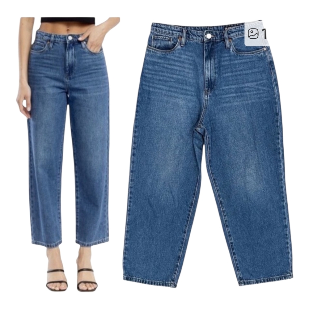 Blanknyc The Baxter Ribcage Jeans High Rise Straight Leg Size 25 Medium Wash New